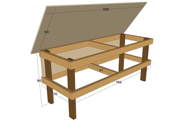 Arbetsbord ritning Arbetsbord ritning